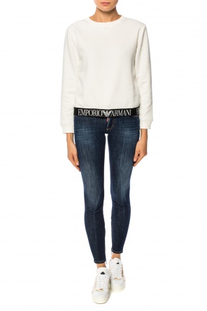 Sweatshirt with an embroidered logo, zdjęcie 2 Sweatshirt with an embroidered logo od Emporio Armani